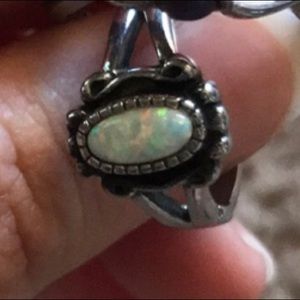 Sterling silver Opal Ring